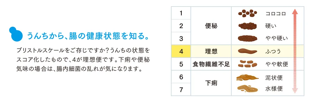 うんちから、腸の健康状態を知る。