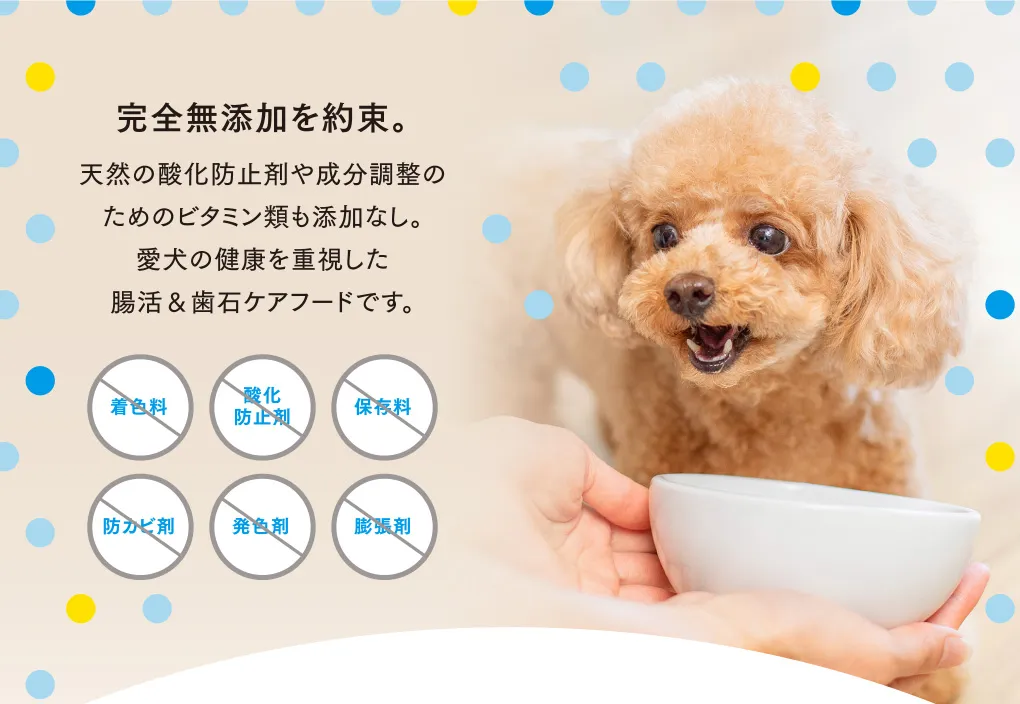完全無添加を約束。
